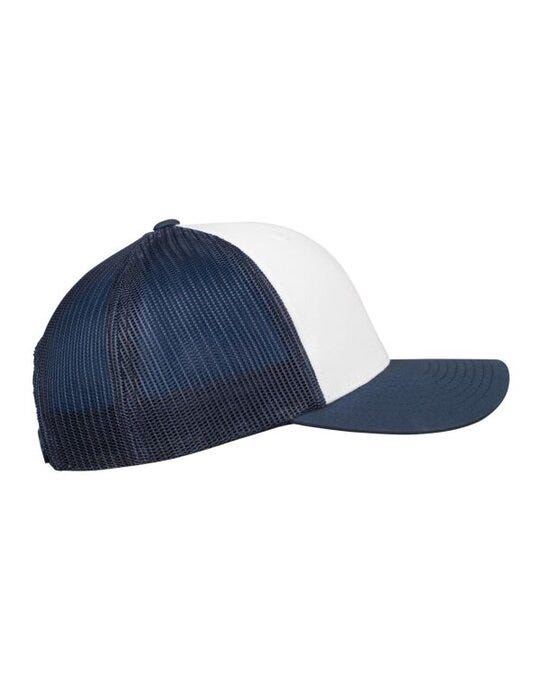 Flexfit 6606CF Retro Trucker Colored Front - Navy/White/Navy