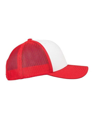 Flexfit 6606CF Retro Trucker Colored Front - Red/White/Red