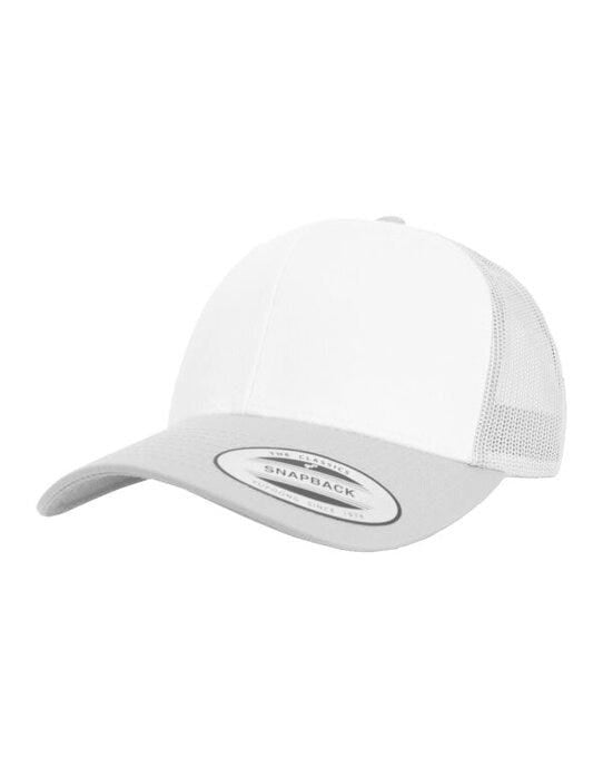 Flexfit 6606CF Retro Trucker Colored Front - Silver/White/Silver