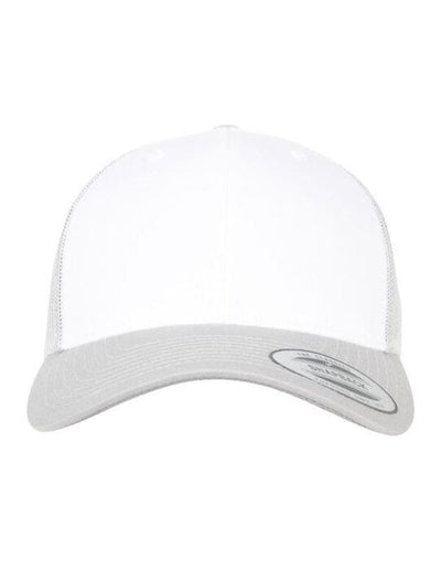 Flexfit 6606CF Retro Trucker Colored Front - Silver/White/Silver