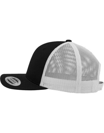 Flexfit 6606T Retro Trucker Two Tone Cap - Black/White
