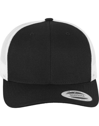 Flexfit 6606T Retro Trucker Two Tone Cap - Black/White