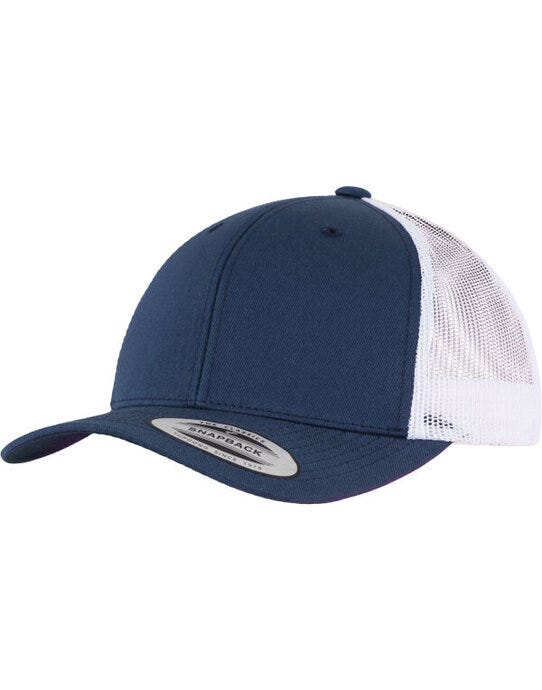 Flexfit 6606T Retro Trucker Two Tone Cap - Navy/White
