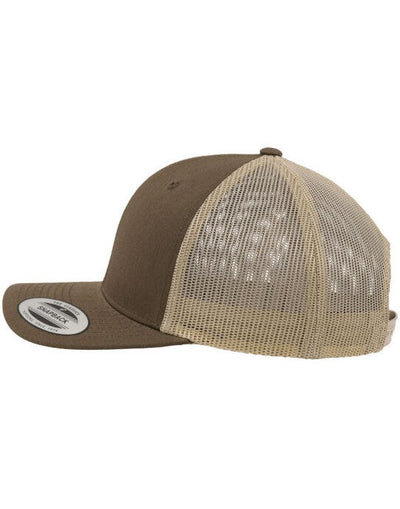 Flexfit 6606T Retro Trucker Two Tone Cap - Moss Green/Khaki