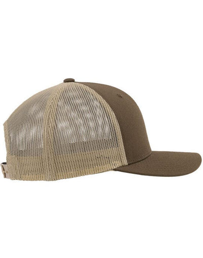 Flexfit 6606T Retro Trucker Two Tone Cap - Moss Green/Khaki