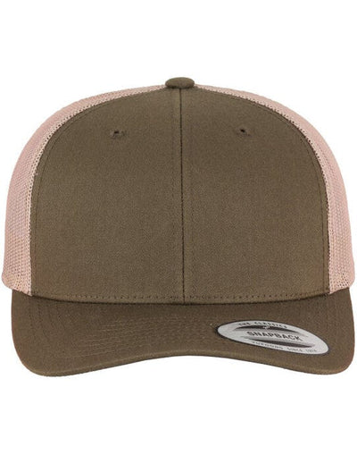 Flexfit 6606T Retro Trucker Two Tone Cap - Moss Green/Khaki