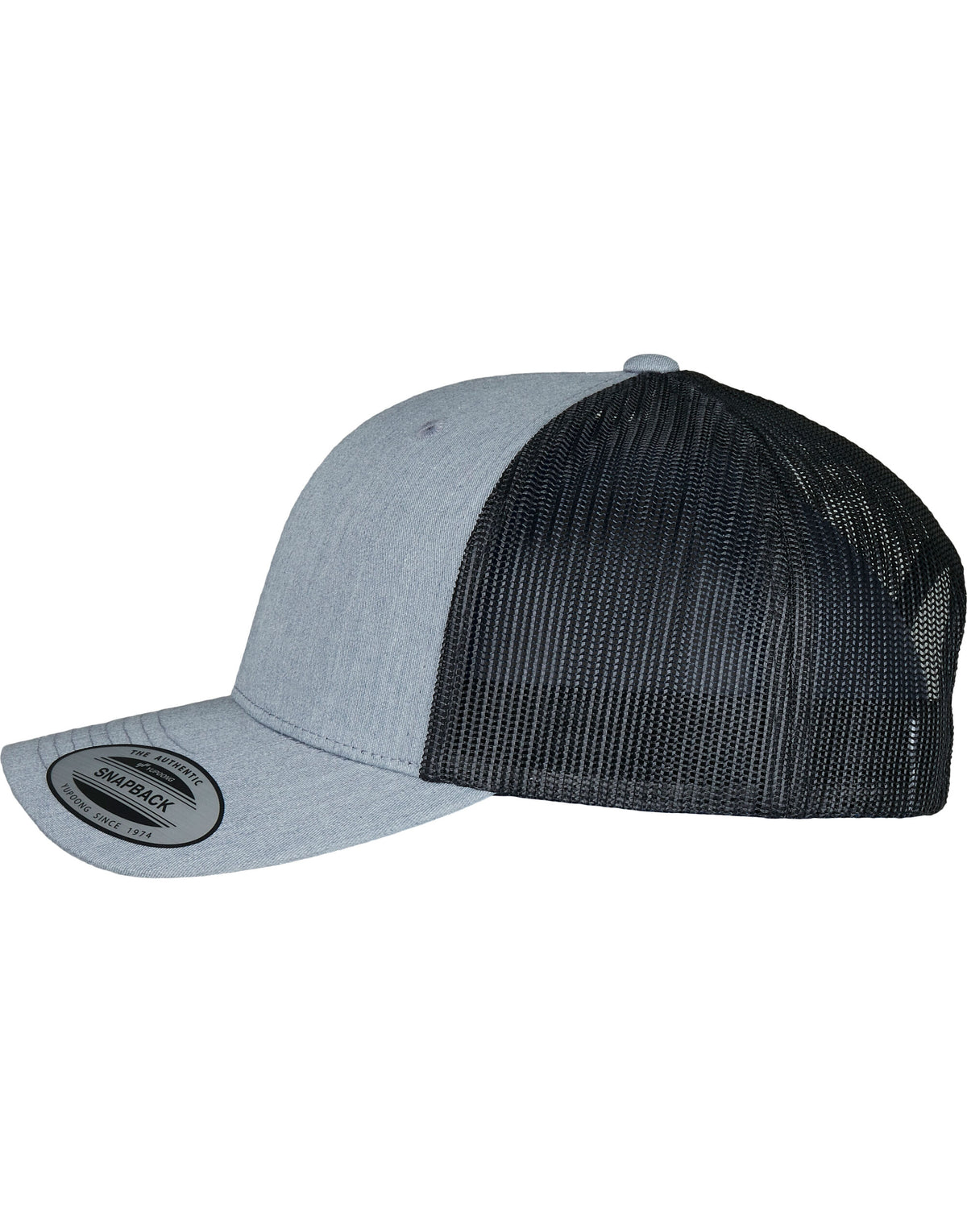 Flexfit 6606T Retro Trucker Two Tone Cap - Heather/Black