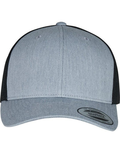 Flexfit 6606T Retro Trucker Two Tone Cap - Heather/Black