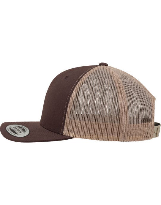 Flexfit 6606T Retro Trucker Two Tone Cap - Brown/Khaki
