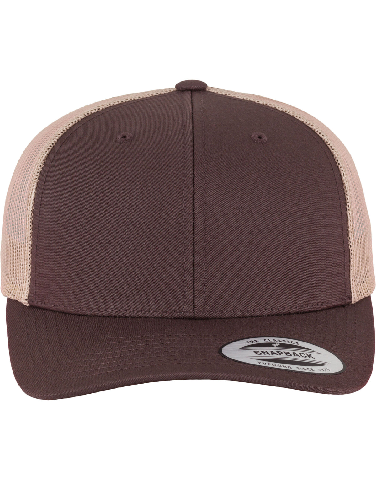 Flexfit 6606T Retro Trucker Two Tone Cap - Brown/Khaki