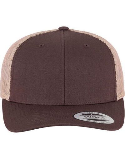 Flexfit 6606T Retro Trucker Two Tone Cap - Brown/Khaki