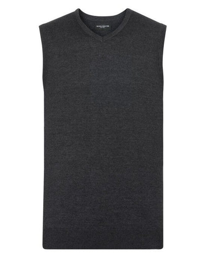 Russell Athletic Collection 716M Russell Collection VNeck S'Less Pullover - Charcoal Marl