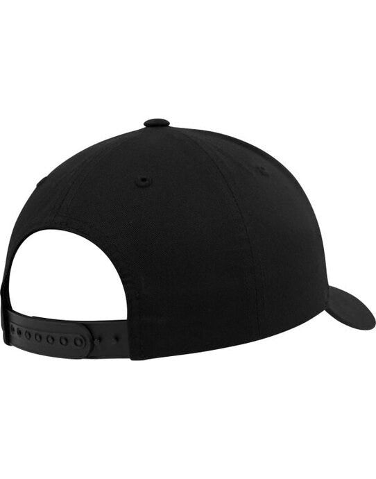 Flexfit 7706 Curved Classic Snapback Cap - Black