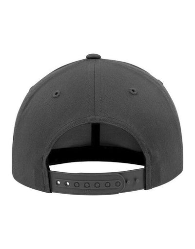 Flexfit 7706 Curved Classic Snapback Cap - Charcoal