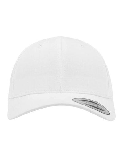 Flexfit 7706 Curved Classic Snapback Cap - White