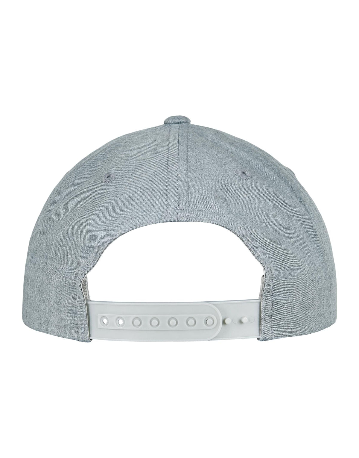 Flexfit 7706 Curved Classic Snapback Cap - Heather Grey
