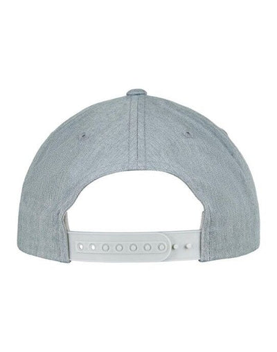 Flexfit 7706 Curved Classic Snapback Cap - Heather Grey