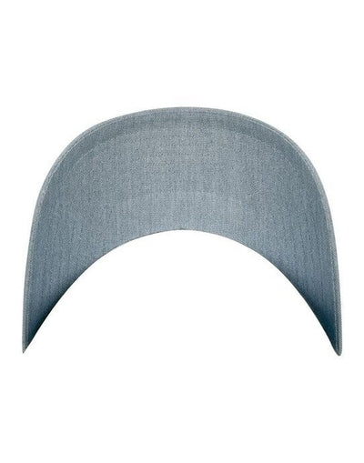 Flexfit 7706 Curved Classic Snapback Cap - Heather Grey