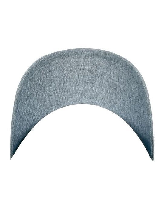 Flexfit 7706 Curved Classic Snapback Cap - Heather Grey