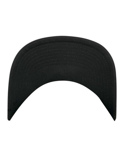 Flexfit 7707 5 Panel Curved Classic Snapback - Black