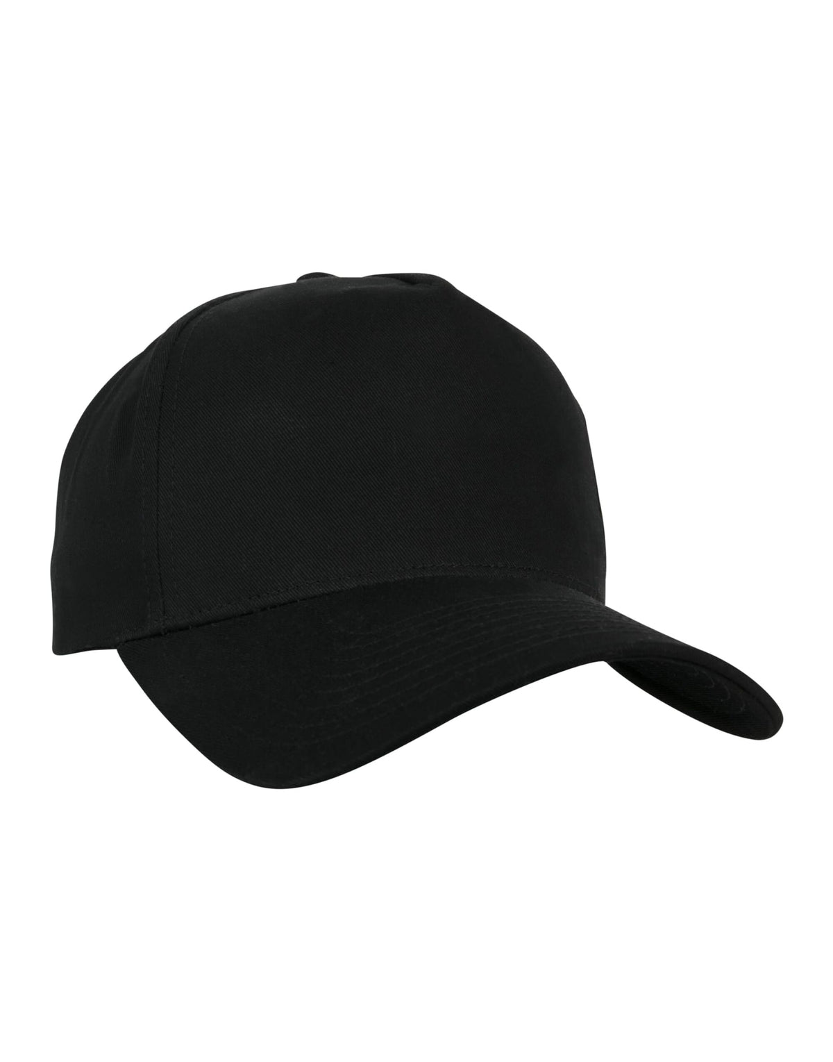Flexfit 7707 5 Panel Curved Classic Snapback - Black