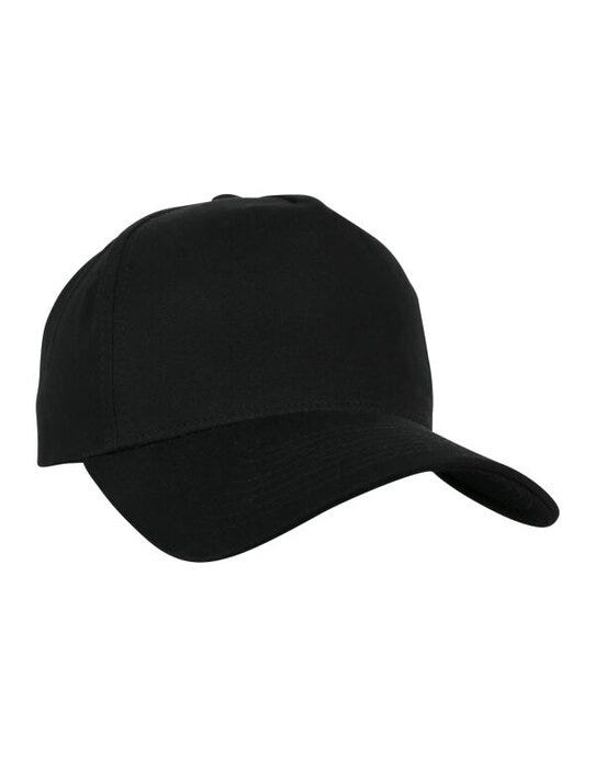 Flexfit 7707 5 Panel Curved Classic Snapback - Black