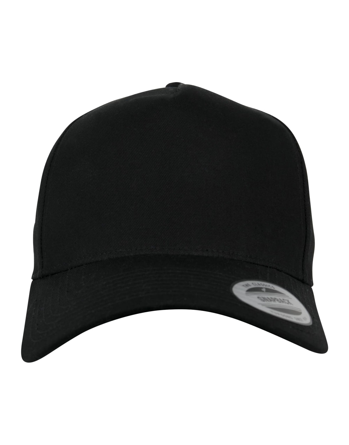 Flexfit 7707 5 Panel Curved Classic Snapback - Black