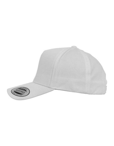 Flexfit 7707 5 Panel Curved Classic Snapback - White