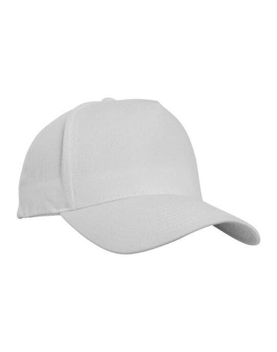 Flexfit 7707 5 Panel Curved Classic Snapback - White