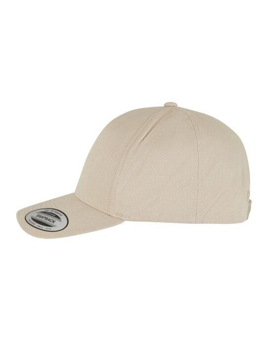 Flexfit 7707 5 Panel Curved Classic Snapback - Beige