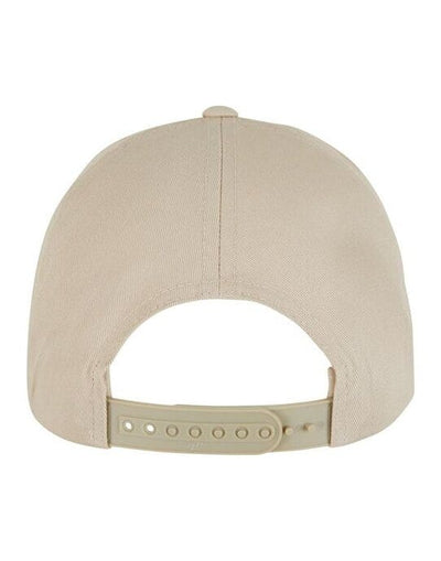 Flexfit 7707 5 Panel Curved Classic Snapback - Beige