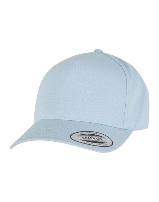 Flexfit 7707 5 Panel Curved Classic Snapback - Light Blue