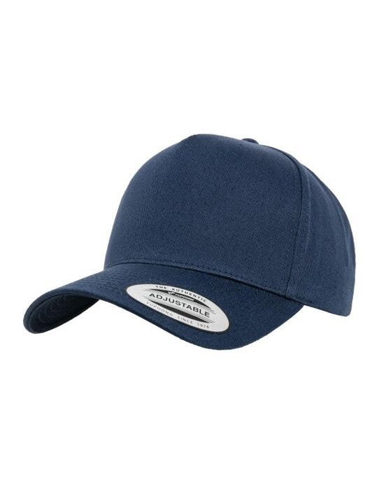 Flexfit 7707 5 Panel Curved Classic Snapback - Navy
