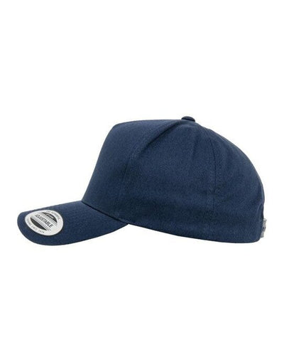 Flexfit 7707 5 Panel Curved Classic Snapback - Navy