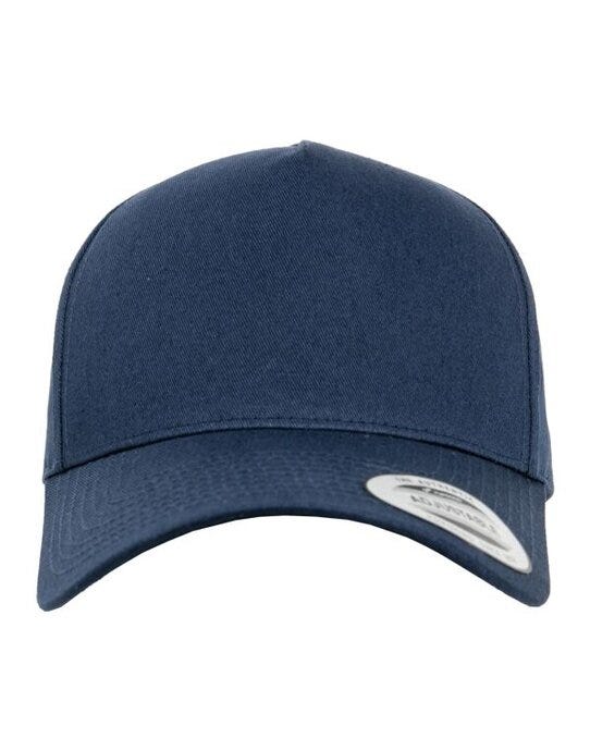 Flexfit 7707 5 Panel Curved Classic Snapback - Navy
