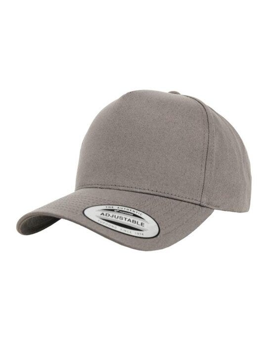 Flexfit 7707 5 Panel Curved Classic Snapback - Grey
