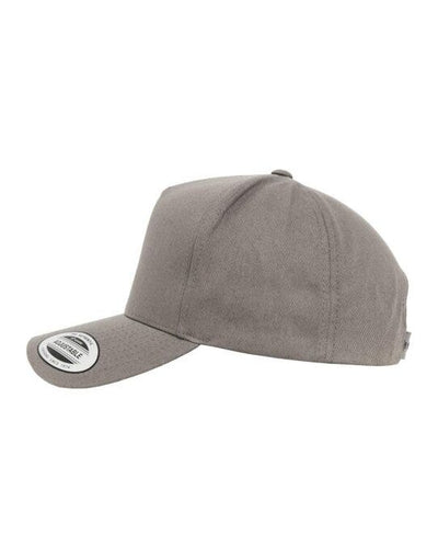 Flexfit 7707 5 Panel Curved Classic Snapback - Grey