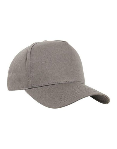 Flexfit 7707 5 Panel Curved Classic Snapback - Grey
