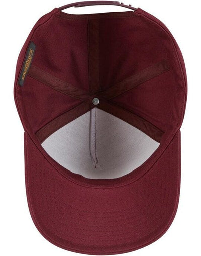 Flexfit 7707 5 Panel Curved Classic Snapback - Maroon