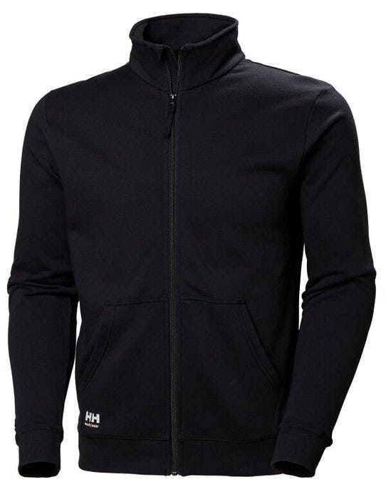 Helly Hansen 79402 Classic 2.0 Zip Sweatshirt - Black