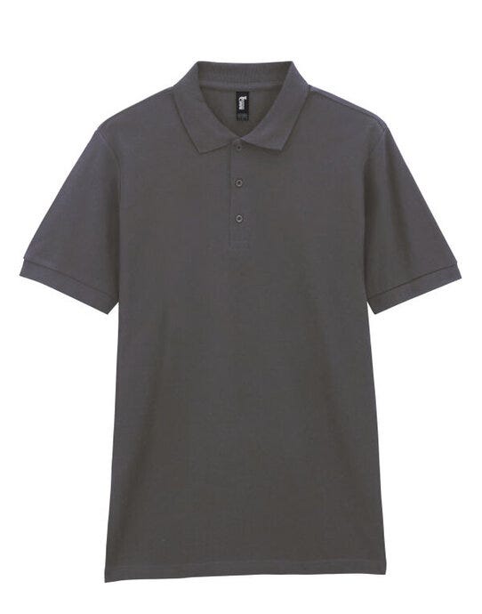 Gildan 85800 Premium Cotton Adult Pique Polo - Charcoal