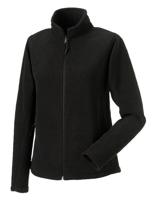 Russell Athletic 8700F Russell Ladies Full Zip Outdoor Fleece - Black
