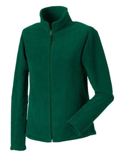 Russell Athletic 8700F Russell Ladies Full Zip Outdoor Fleece - Bottle Green