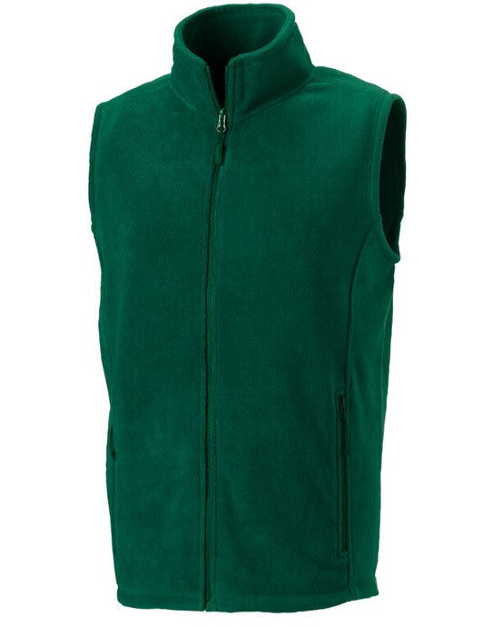 Russell Athletic 8720M Russell Mens Outdoor Fleece Gilet - Bottle Green