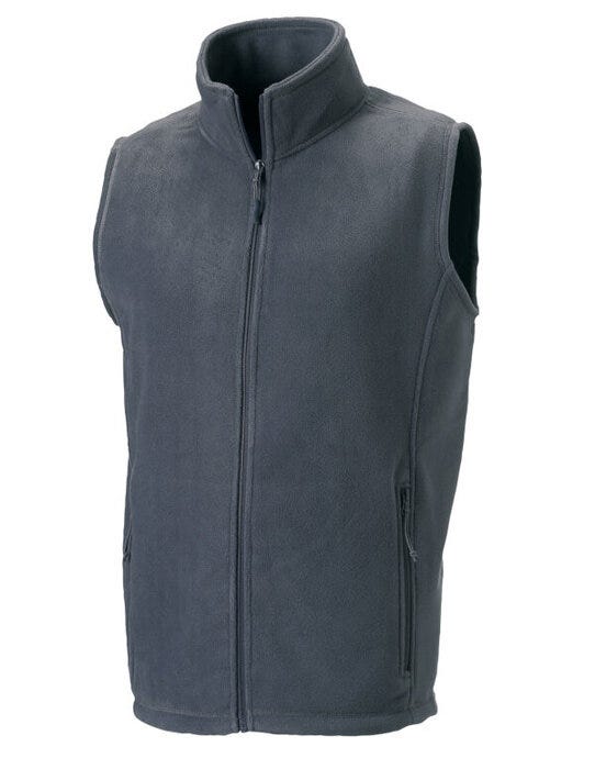 Russell Athletic 8720M Russell Mens Outdoor Fleece Gilet - Convoy Grey