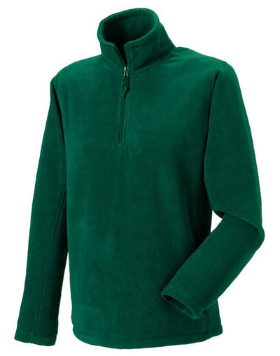 Russell Athletic 874M Russell 1/4 Zip Outdoor Fleece - Bottle Green