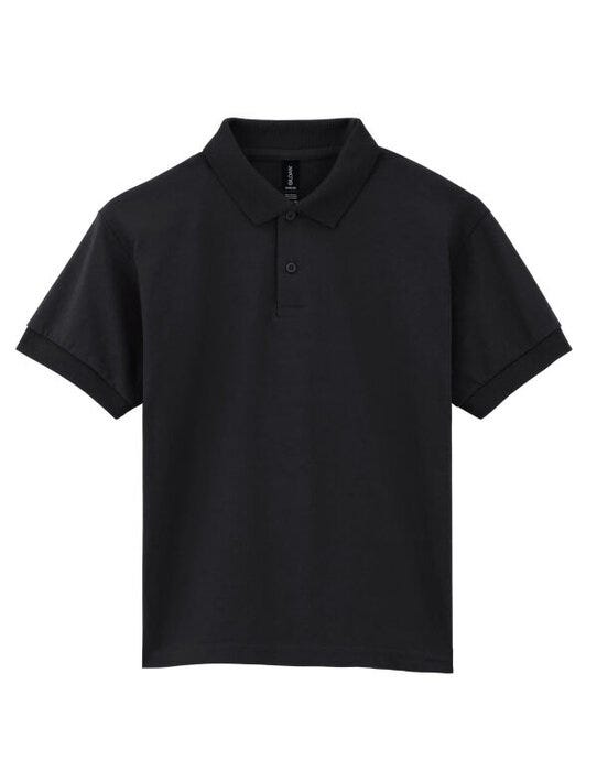Gildan 8800B Dryblend Youth Jersey Polo - Black
