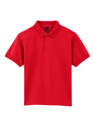 Gildan 8800B Dryblend Youth Jersey Polo - Red