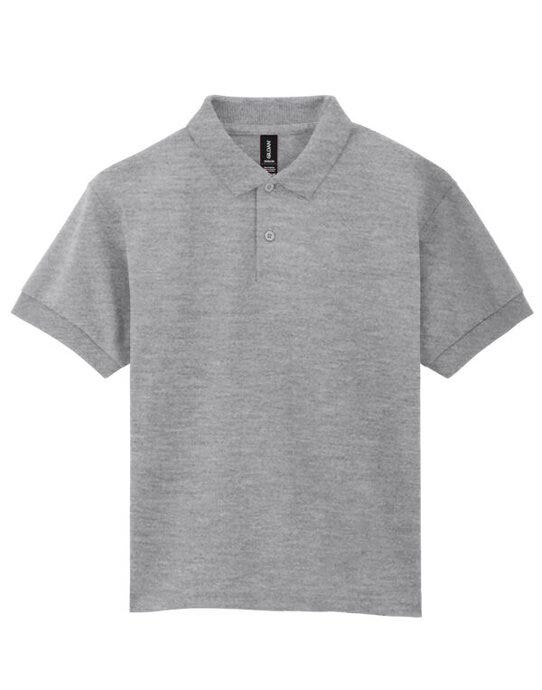 Gildan 8800B Dryblend Youth Jersey Polo - Sport Grey