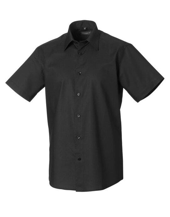 Russell Athletic Collection 923M Russell Collection Mens SS Tailor Oxford - Black
